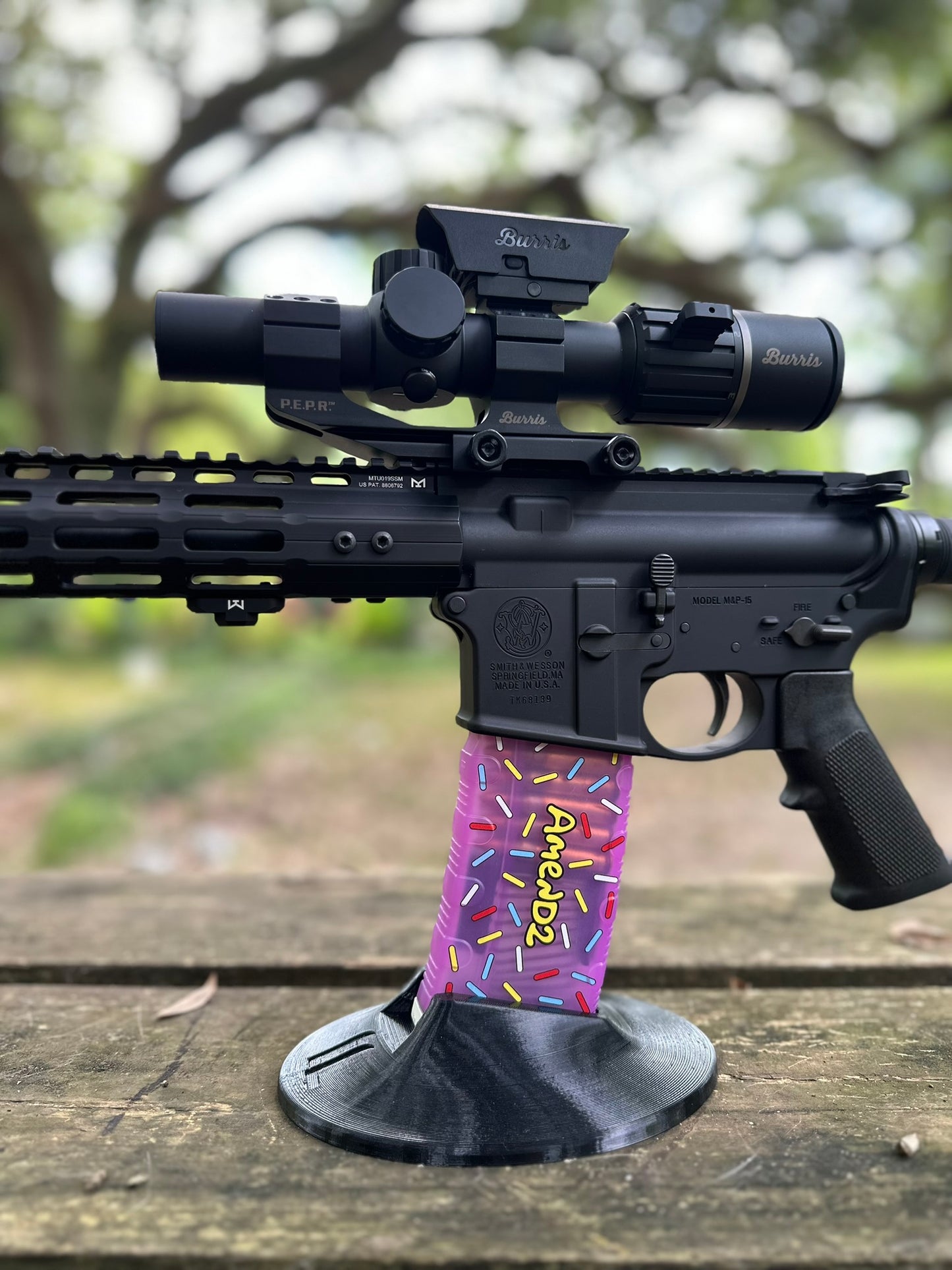 AR15 Magazine Holder by: ParaBellum Designs. AR-15 Magazine Stand for Amend2 Mod-3, Magazine Stand (Black)