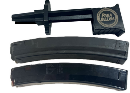 ParaBellum Designs MP5 Speed Loader, Black Plastic Magazine Loading System for H&K MP5 9mm, Includes Loader and Pusher